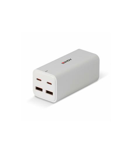 ADAPTATEUR SECTEUR LINDY 100W 4 PORTS USB GAN CHARGER