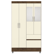 ARMOIRE IDEAL PLUS 10090CHAMPANHE 4PORTES 2MIROIRS 2TIROIRS