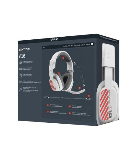 _CASQUE LOGITECH ASTRO GAMING A10 G2 BLANC JACK_