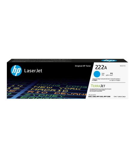 CARTOUCHE DE TONER HP (W2221A) 222A CYAN 1200 PAGES