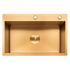 EVIER HM5545GOLD 550X450MM INOX OR