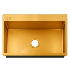 EVIER HM7545GOLD 750X450MM INOX OR