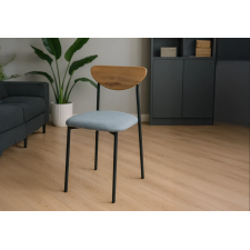 LOT DE 6 CHAISES CASTILE LY-N1289C - BOIS/METAL NOIR