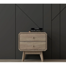 CHEVET HANA BR15 NT1504MP-HO - 2 TIROIRS - BOIS