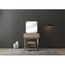 COIFFEUSE HANA BR15 DT1505MP-HO - 3 TIROIRS AVEC TABOURET - BOIS