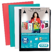 PROTEGE DOCUMENTS A4 80 POCHETTES COULEURS ASSORTIES