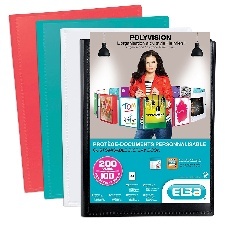 PROTEGE DOCUMENTS A4 40 POCHETTES COULEURS ASSORTIES