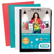 PROTEGE DOCUMENTS A4 20 POCHETTES COULEURS ASSORTIES