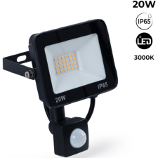 PROJECTEUR LED 20WATTS AVEC DETECTEUR IR 95LUMENS/WATT IP65 3000K NOIR