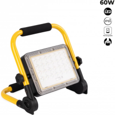 PROJECTEUR LED PORTABLE 60WATTS 6000K IP65 16HEURES D'AUTONOMIE JAUNE