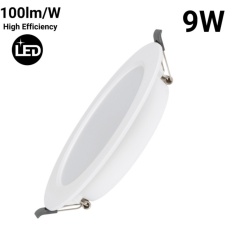 SPOT LED ENCASTRABLE EXTRA PLAT 9WATTS 4000K 110-120MM BLANC