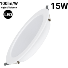 SPOT LED ENCASTRABLE EXTRA PLAT 15WATTS 4000K 140-150MM BLANC