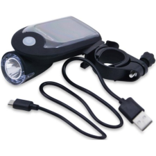 LAMPE LED SOLAIRE POUR BICYCLETTE IP65 6500K 240LM 3MODES NOIR