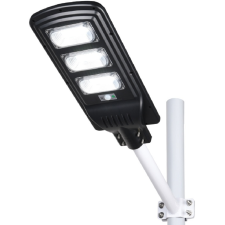 LAMPADAIRE DE RUE SOLAIRE EXTERIEUR 300WATTS IP65 6000K AVEC SUPPORT ET TELECOMMANDE IR NOIR