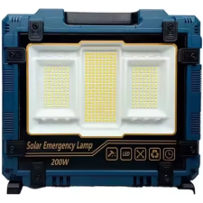 PROJECTEUR SOLAIRE LED RECHARGEABLE 200WATTS IP66 AVEC PANNEAU BLEU