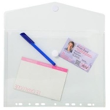 SACHET 5 POCHETTES ENVELOPPE PERFOREE A4 TRANSPARENT