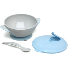 SET BOL ET CUILLERE KIOKIDS 300ML BLEU 6 MOIS+