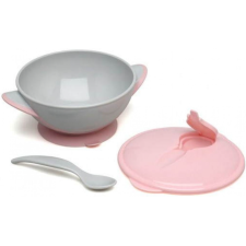 SET BOL ET CUILLERE KIOKIDS 300ML ROSE 6 MOIS+