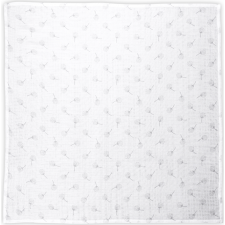 LANGE LORELLI 80X80 CM 100% COTON GRIS FLORAL