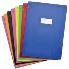 PROTEGE-CAHIER ELBA STRONG LINE FORMAT 240*320 MM SANS MARQUAGE-PAGE PVC150 OPAQUE ASSORTIES