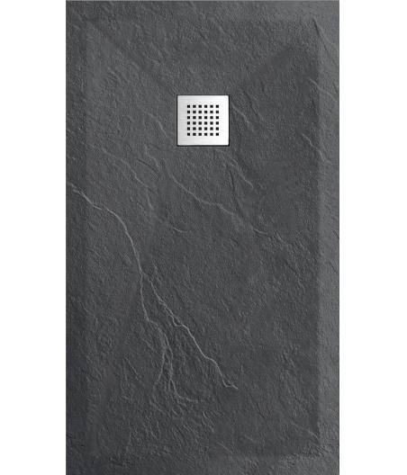 RECEVEUR DE DOUCHE DARKY120 GRIS FONCE 120x90 CM