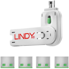 BLOQUEUR DE PORT USB LINDY 4 VERROUS 1 CLE VERT