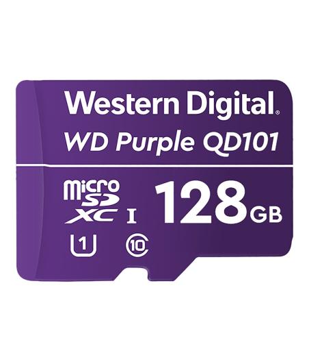 CARTE MICRO SD WESTERN DIGITAL PURPLE 128GO SC QD101