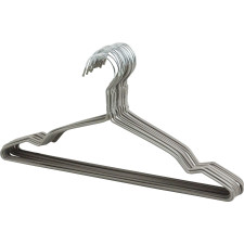 LOT DE 20 CINTRES METALLIQUES GRIS