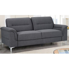 CANAPE LUSK GRIS FONCE 3 PLACES