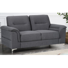 CANAPE LUSK GRIS FONCE 2 PLACES