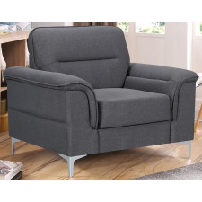 FAUTEUIL LUSK GRIS FONCE 1 PLACE
