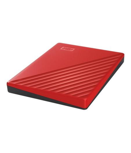 DISQUE DUR EXTERNE WD MY PASSPORT 2TO PORTABLE HDD RED