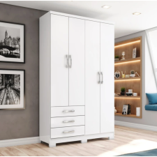 ARMOIRE DA135-10 CAJU - 4 PORTES - 3 TIROIRS - 1210 x 2005 x 465 MM