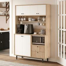 BUFFET RE5-SW - 6 PORTES - 2 TIROIRS - CHENE BLANC