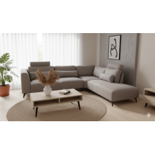 SALON ANGLE 1234 - 3 PLACES - 100% POLYESTER - TAUPE