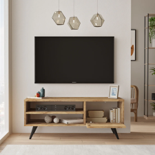 TABLE TV CD1-A - 1 PORTE ABATTANTE - 2 ETAGERES BOIS