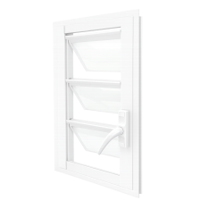 JALOUSIE ALU 3 LAMES ORIENTABLES L60XH47CM OPAQUE