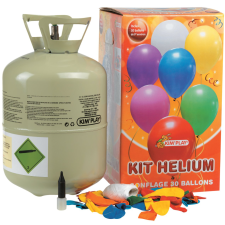 BOUTEILLE D'HELIUM AVEC 30 BALLONS 9" KIM'PLAY