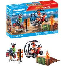 DUO DE CASCADEURS AVEC QUAD ET MOTO PLAYMOBIL 4ANS+