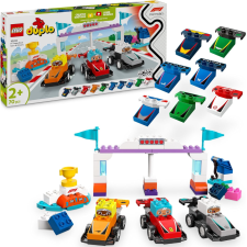 VOITURE DE COURSE ET PILOTES D ECURIE LEGO DE F1 DUPLO 10445 2ANS+