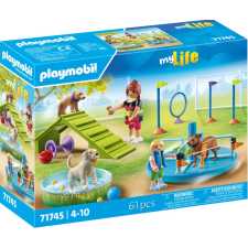 AIRE DE JEU CHIENS ET PERSONNAGES PLAYMOBIL 3ANS+