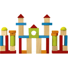 BLOCS DE CONSTRUCTION JEUJURA 40 PIECES EN BOIS 18MOIS+