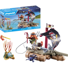 FIGURINES PLAYMOBIL PIRATES AVEC RADEAU FLOTTANT ET TRESOR 3ANS+