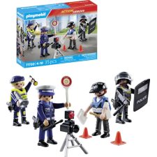 SET FIGURINES METIERS DE LA POLICE PLAYMOBIL 4 POLICIERS 4ANS+