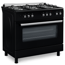 CUISINIERE BERKLAYS W965GFGIBK 5 FEUX ET GRAND FOUR GAZ NOIR