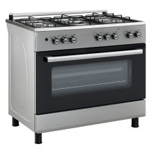 CUISINIERE BERKLAYS W965GFGISR 5 FEUX ET GRAND FOUR GAZ SILVER