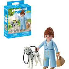 FEMME D AFFAIRE PLAYMOBIL  AVEC SON DALMATIEN 8PIECES 4ANS+