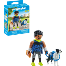 HOMME SPORTIF PLAYMOBIL AVEC BORDER COLLIER 7PIECES 4ANS+