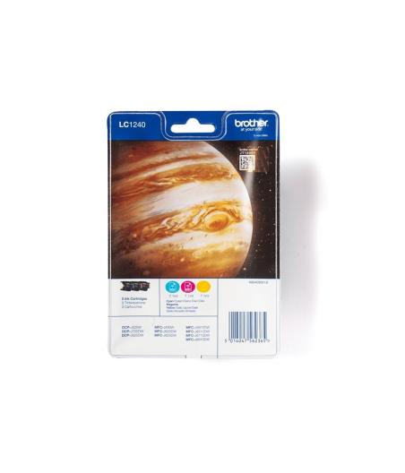 CARTOUCHE D'ENCRE BROTHER LC1240RBWBP PACK DE 3 COULEURS