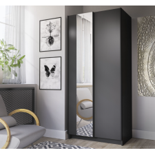 ARMOIRE COULISSANTE SOFIA AVEC MIROIR NOIR